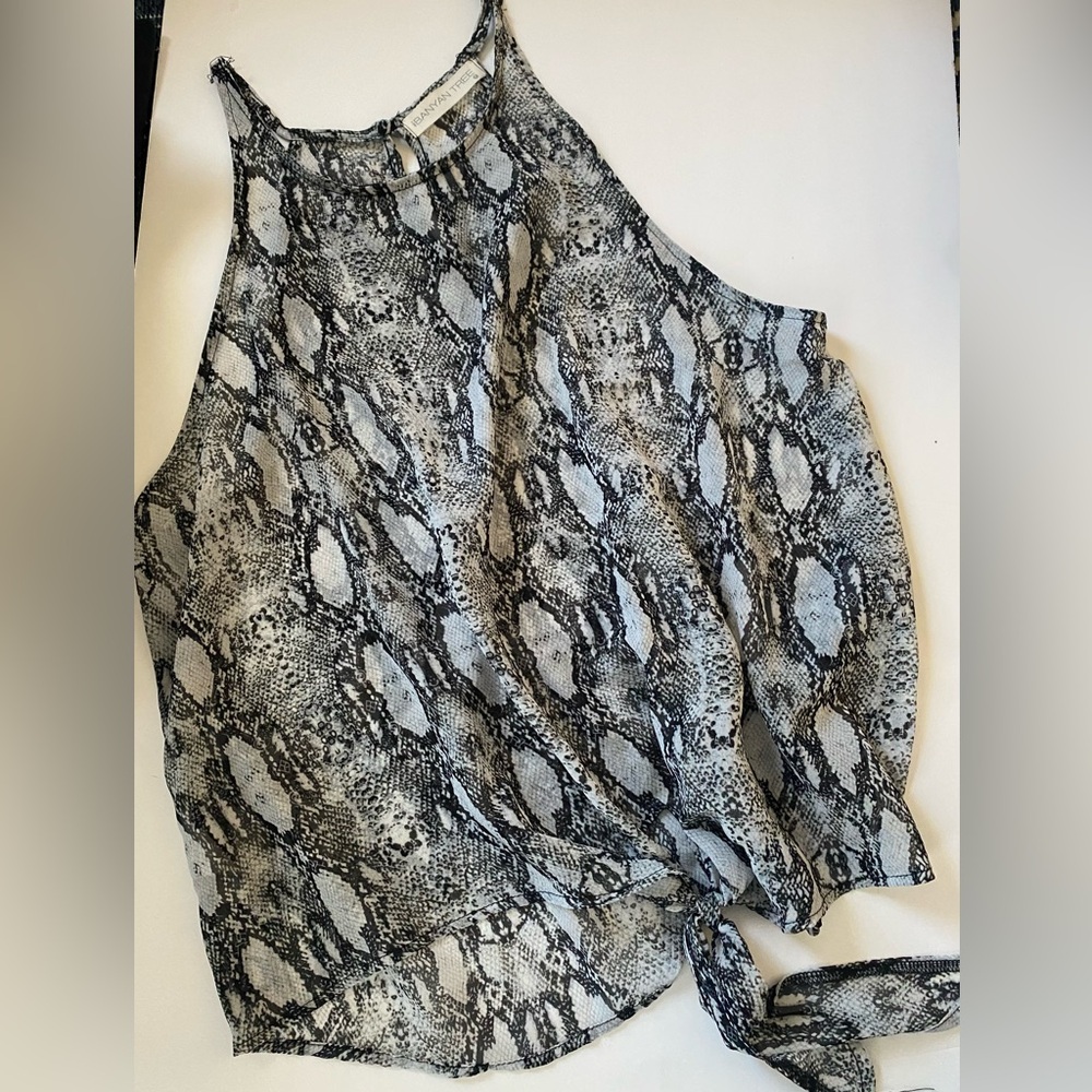 Sheer Snakeskin Tank